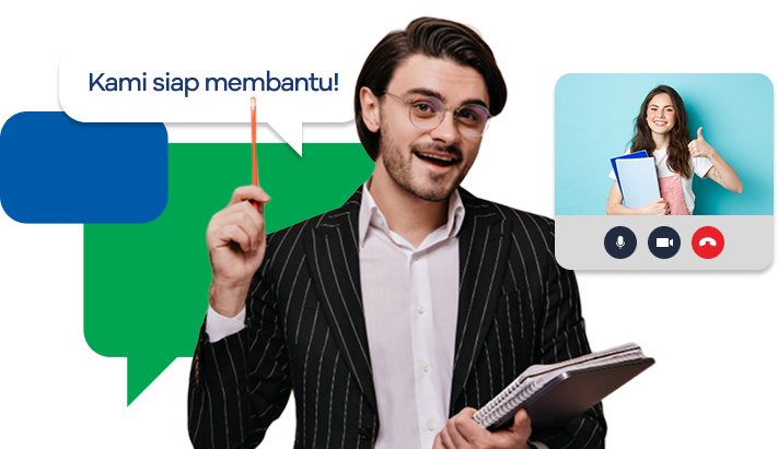 English Talk tutor ready to help over a video call